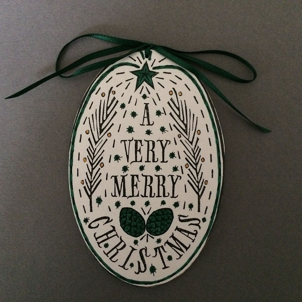 Thumbnail: OVAL CHRISTMAS DECORATION