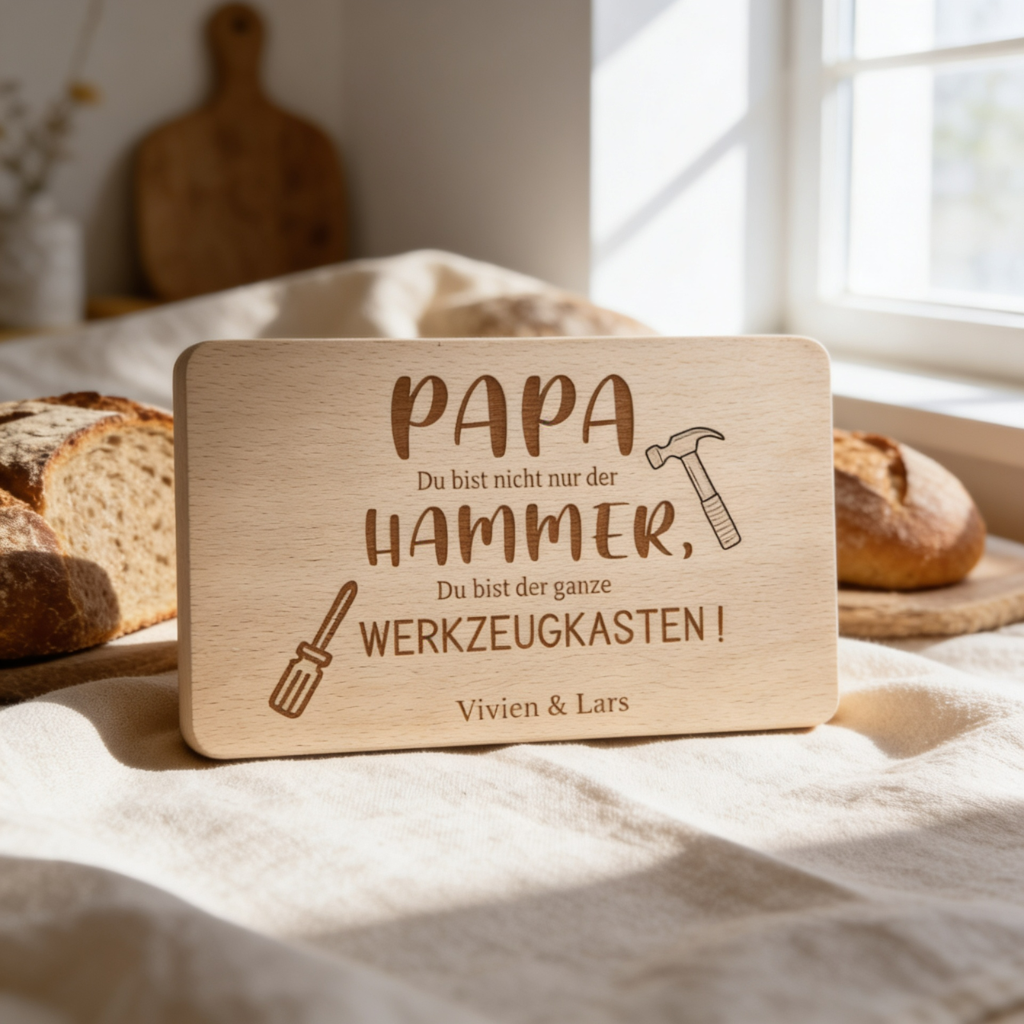 Vesperbrett Papa du bist nicht nur der Hammer, du bist der ganze Werkzeugkasten