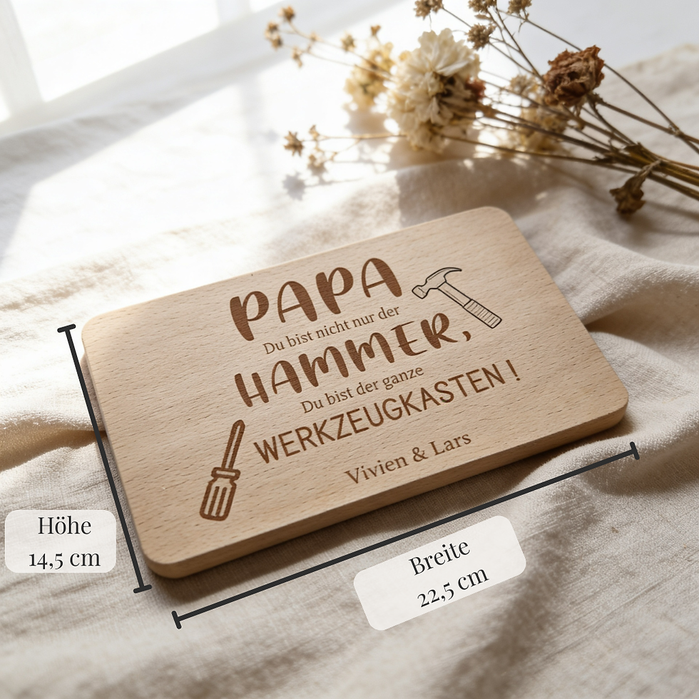 Miniaturbild: Vesperbrett Papa du bist nicht nur der Hammer, du bist der ganze Werkzeugkasten