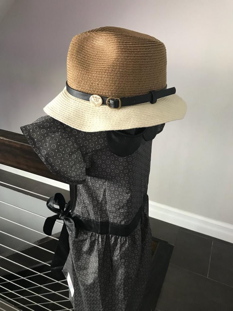 Thumbnail: Apron Dress "Sweetie" with Pan Collar Detail