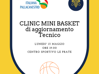 Clinic di aggiornamento Mini Basket al Centro Sportivo le Prate