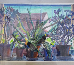 Indoor Garden At Dusk  SOLD