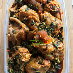 Tiana Cuisine - Chicken in Efo Riro