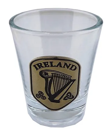 Irish Harp Shot Glass