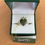 Thumbnail: Connemara Marble Sterling Silver Claddagh Ring with Green Gem Stone