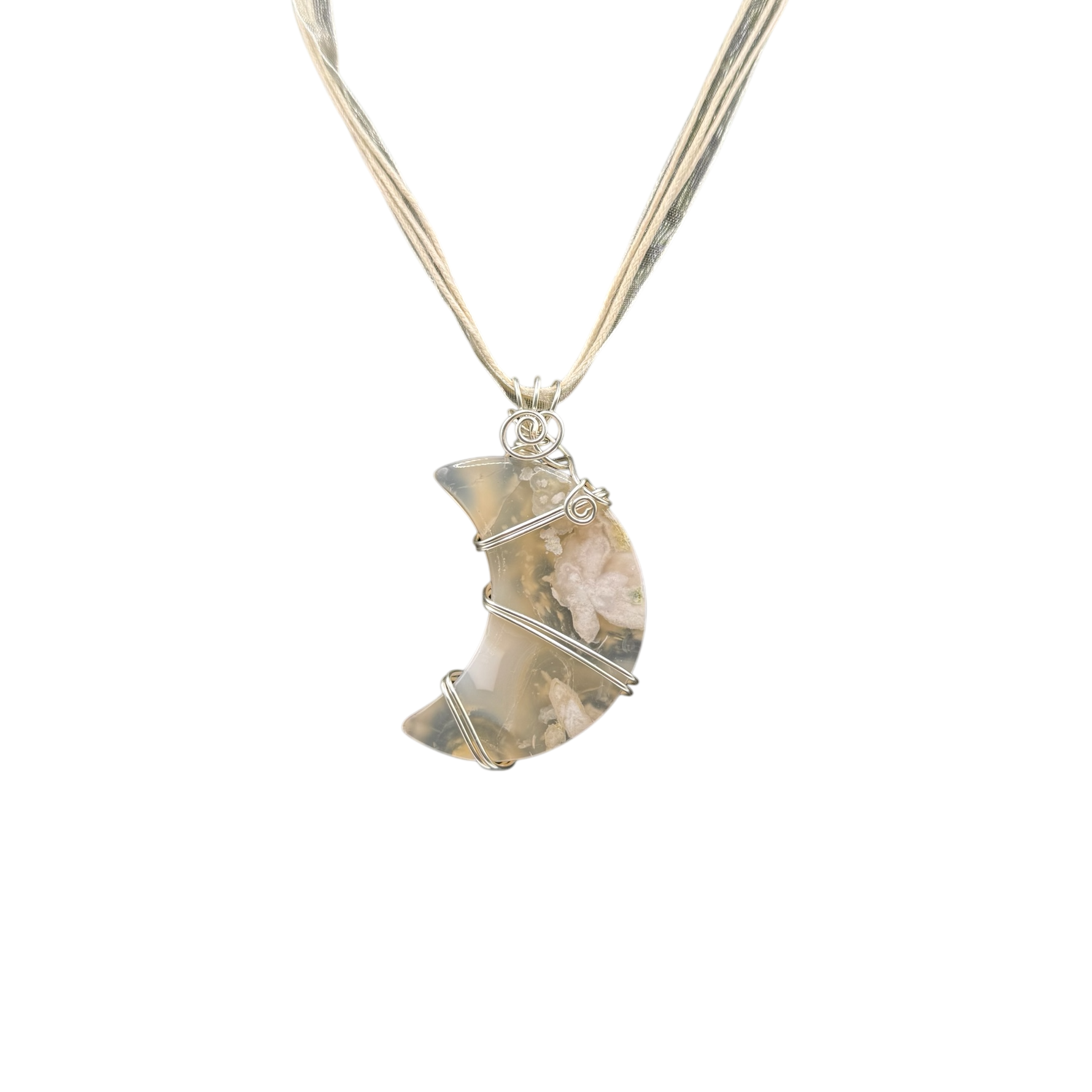 Flower Agate Moon