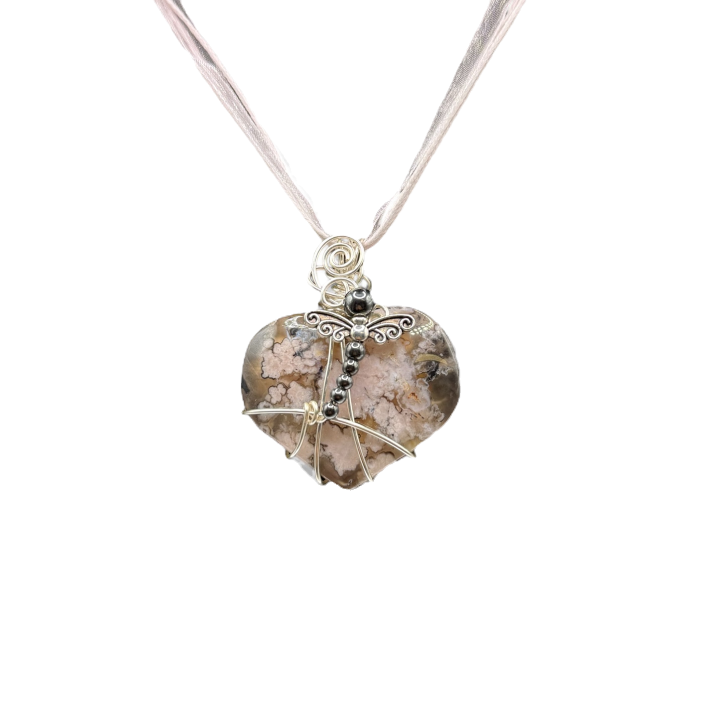 Black Flower Agate