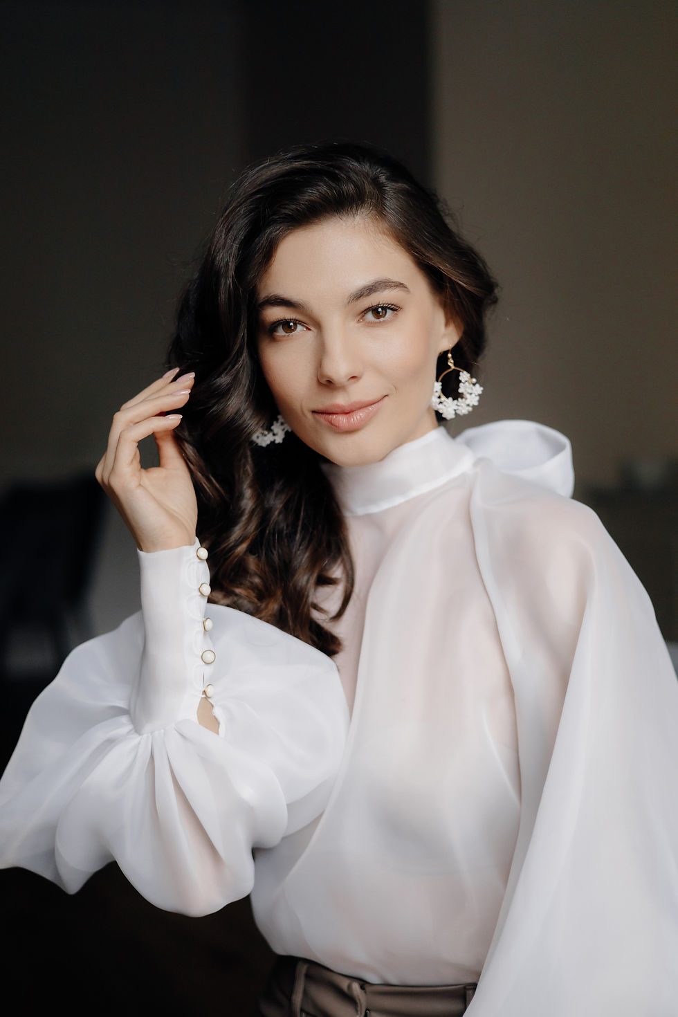 Colette, créoles mariée avec des fleurs d'oranger