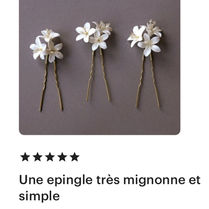 Pics à cheveux mariée avec des fleurs d'oranger, Monique