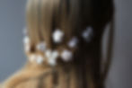 Lot de Piques à cheveux mariée avec des fleurs d'oranger