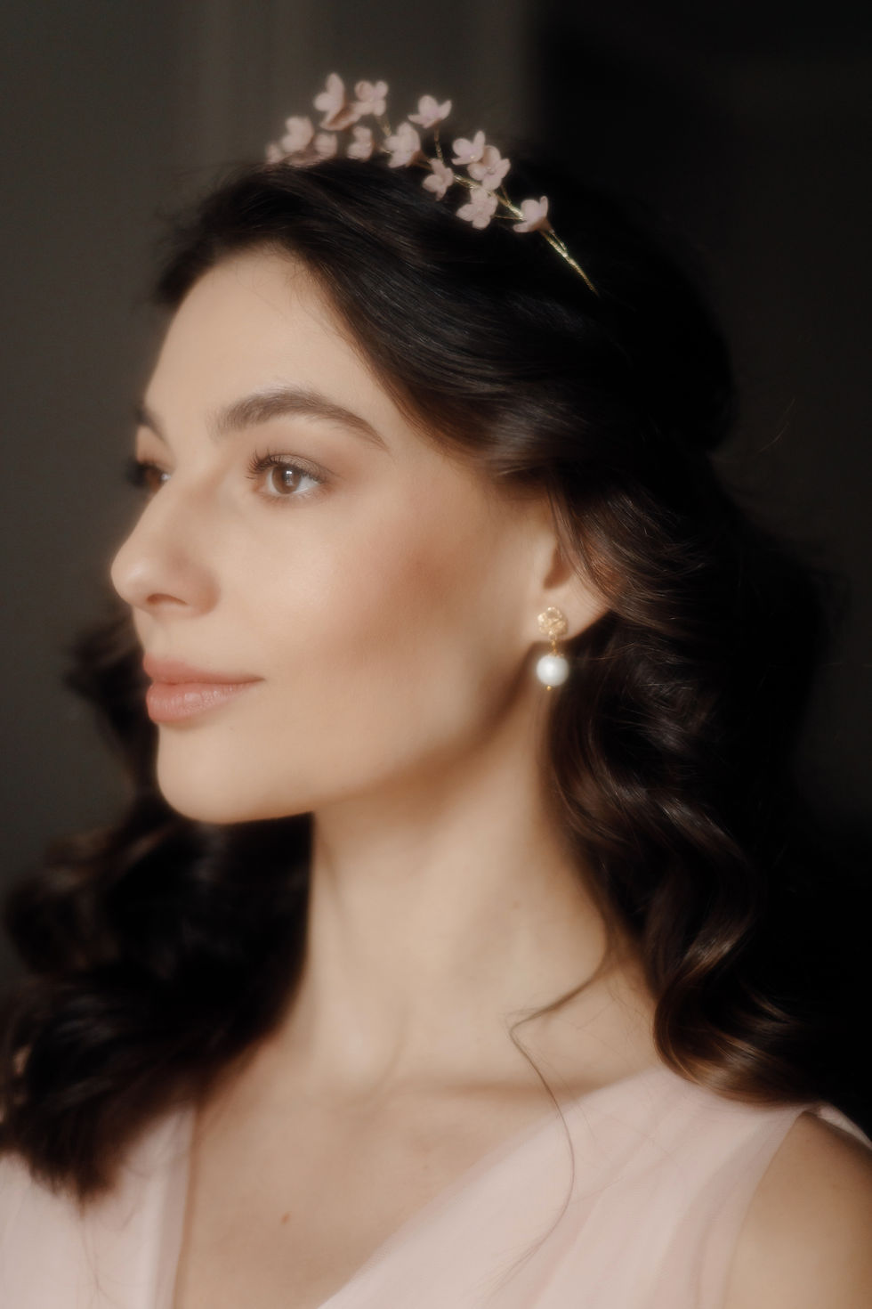 Léna – Boucles d’Oreilles de Mariée en Perle, Élégance Intemporelle