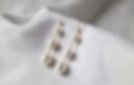 Celeste, boucles d'oreilles mariée avec des perles