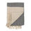 Miniature : Plaid naturel et gris en cotton