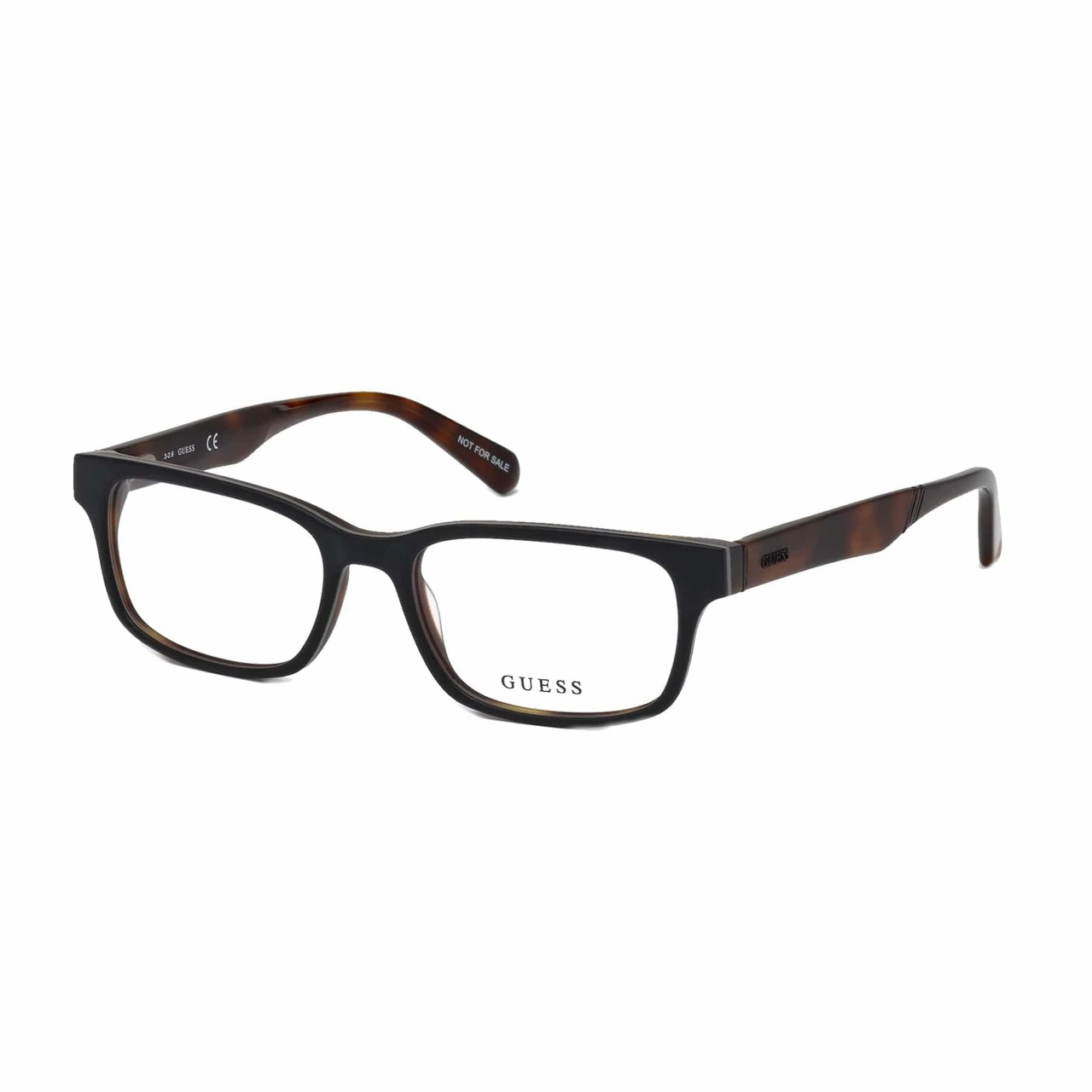 Guess GU-1934-002 Matte Black Rectangular Men's Acetate Eyeglasses