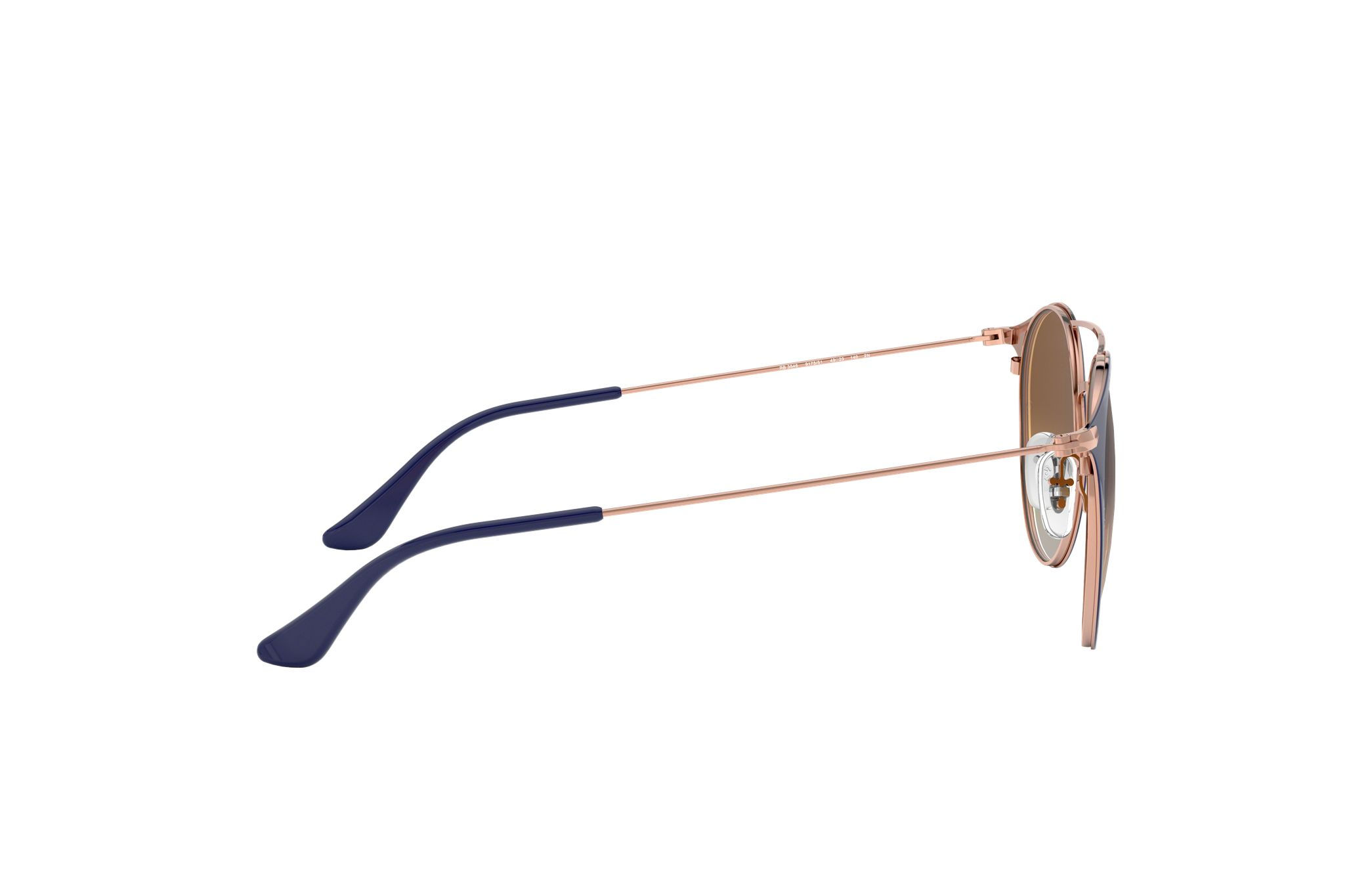 Ray-Ban RB3546-917551 Unisex Polished Dark Blue Round Light Brown Lens