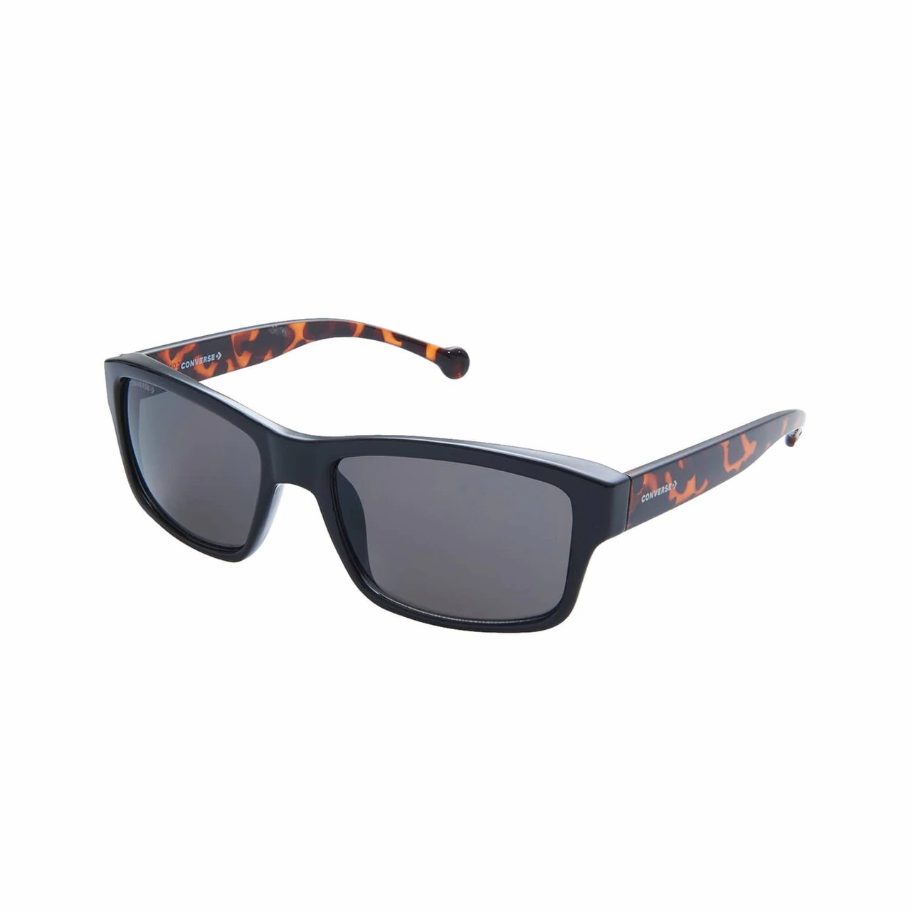 Converse SCO080Q Black Tortoise Rectangular Black Lens Men's Sunglasses