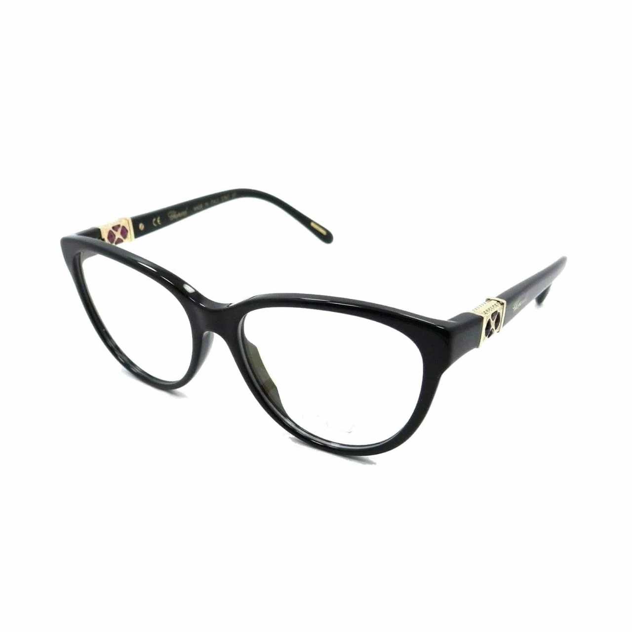 Chopard VCH227S-VAAY Shiny Black Cat-Eye Women's Plastic Eyeglasses