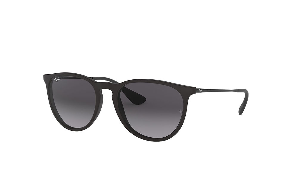 Thumbnail: Ray-Ban RB4171F-622/8G Women Erika Classic Matte Black Phantos Grey Le