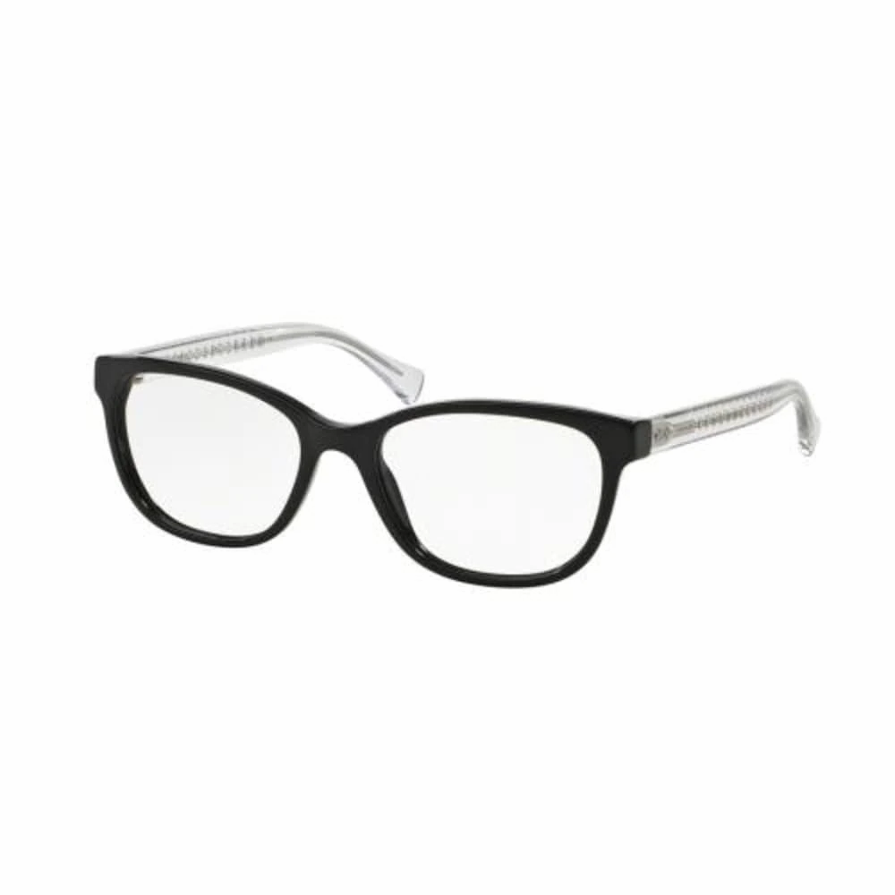 Coach HC6072-5327 Black Glitter Crystal Square Women's Acetate Eyeglasses