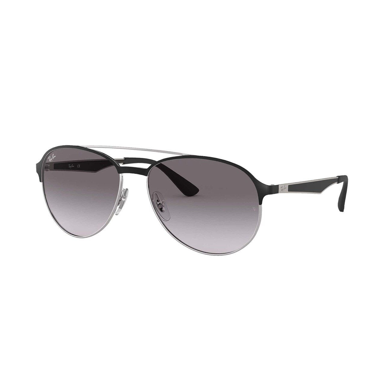 Ray-Ban RB3606-90918G Black Gunmetal Aviator Grey Gradient Lens Metal Sunglasses
