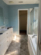 After years on the rental market, the home and definitely this bathroom needed some TLC.