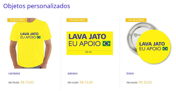 Adquire o kit #LavaJatoEuApoio e faça fotos e vídeos com #LutePelas10medidas
