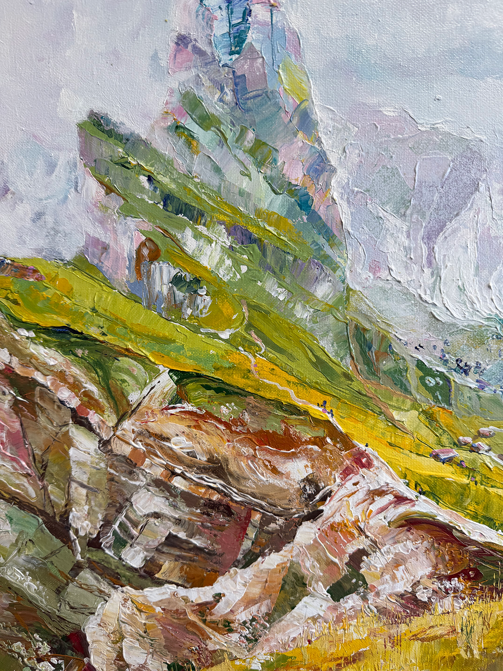 Thumbnail: Dolomiti Alps Acrylic Painting on canvas (70x50 cm)