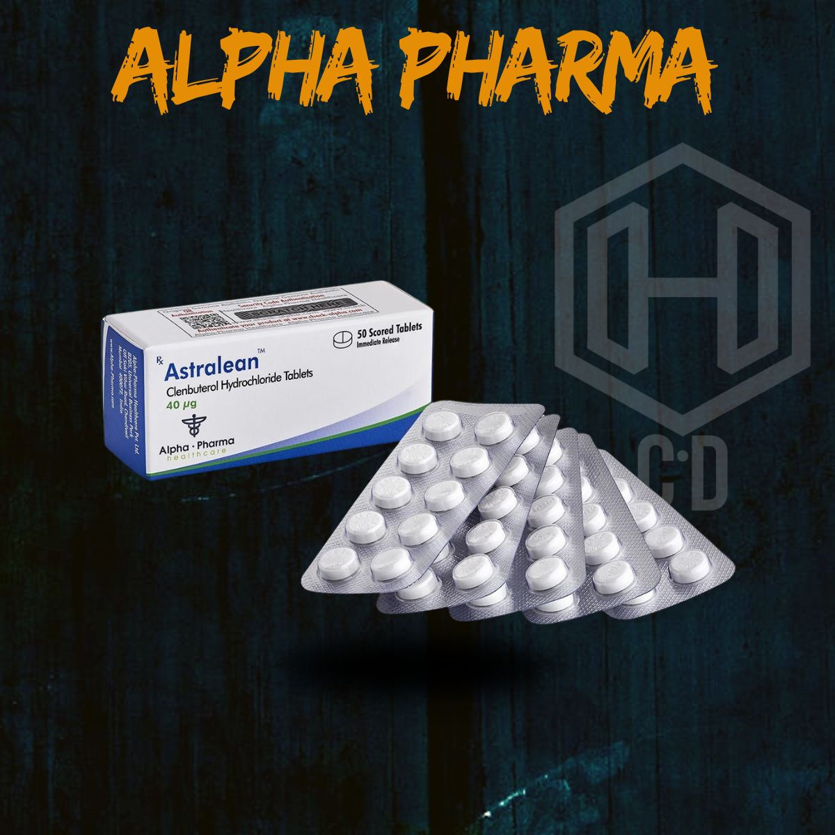 Clembuterol 40 Mcg 50 Tabs Alpha Pharma