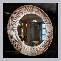 Designer LED Mirror with Touch Sensor and Defogger