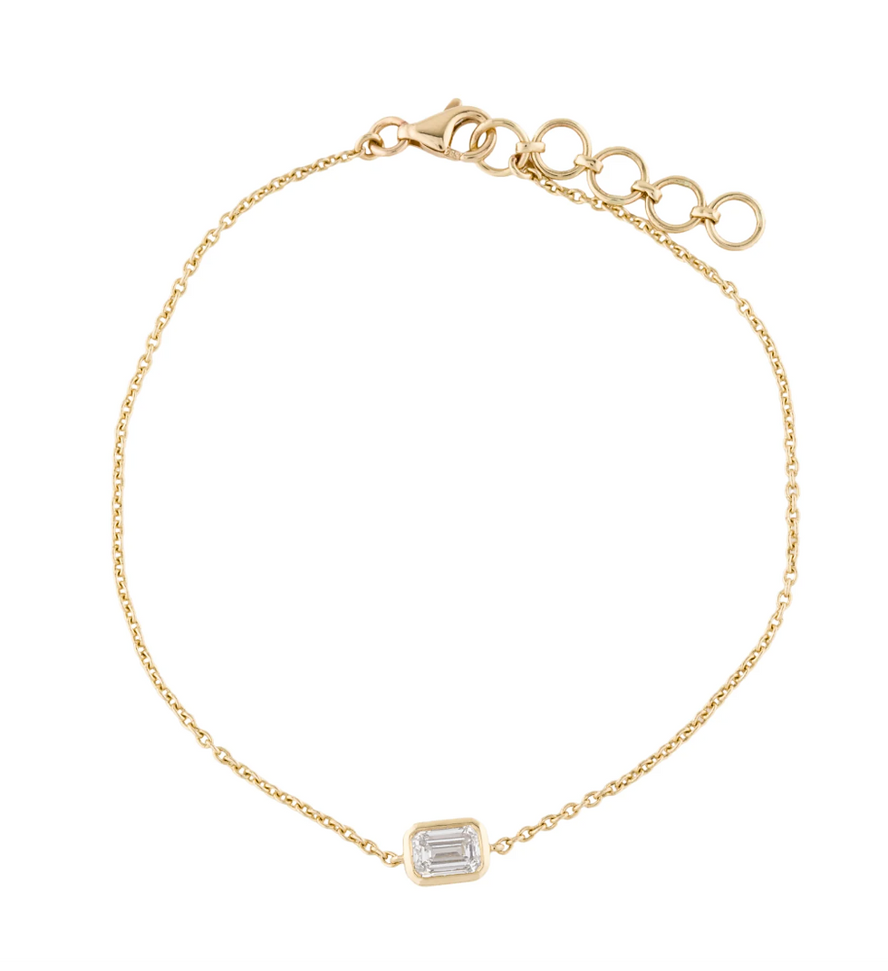 1/2 Carat Emerald Cut Diamond Bracelet