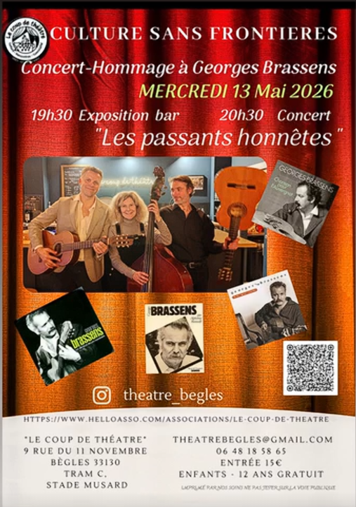 Concert-Hommage à Georges Brassens Trio "Les passants honnêtes " (2)