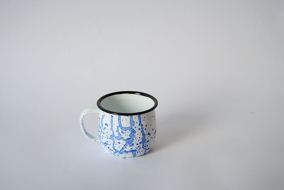Miniatura: Taza bombé motas