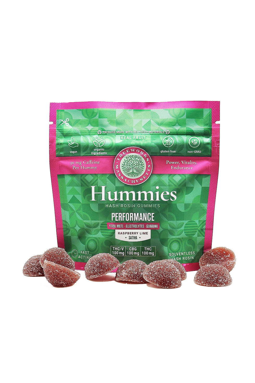 Performance Hummies - Sativa (300mg TAC) | 50 Units Per Case
