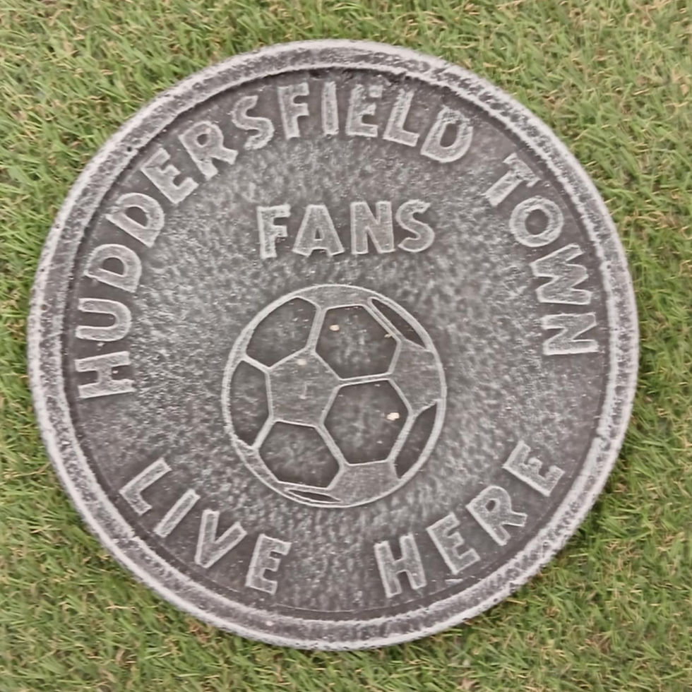 Huddersfield hanging football plaque