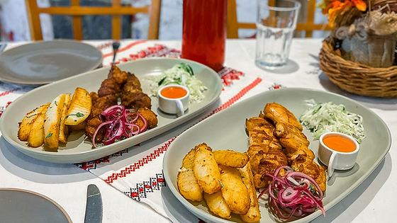 Chicken or Pork Kebab