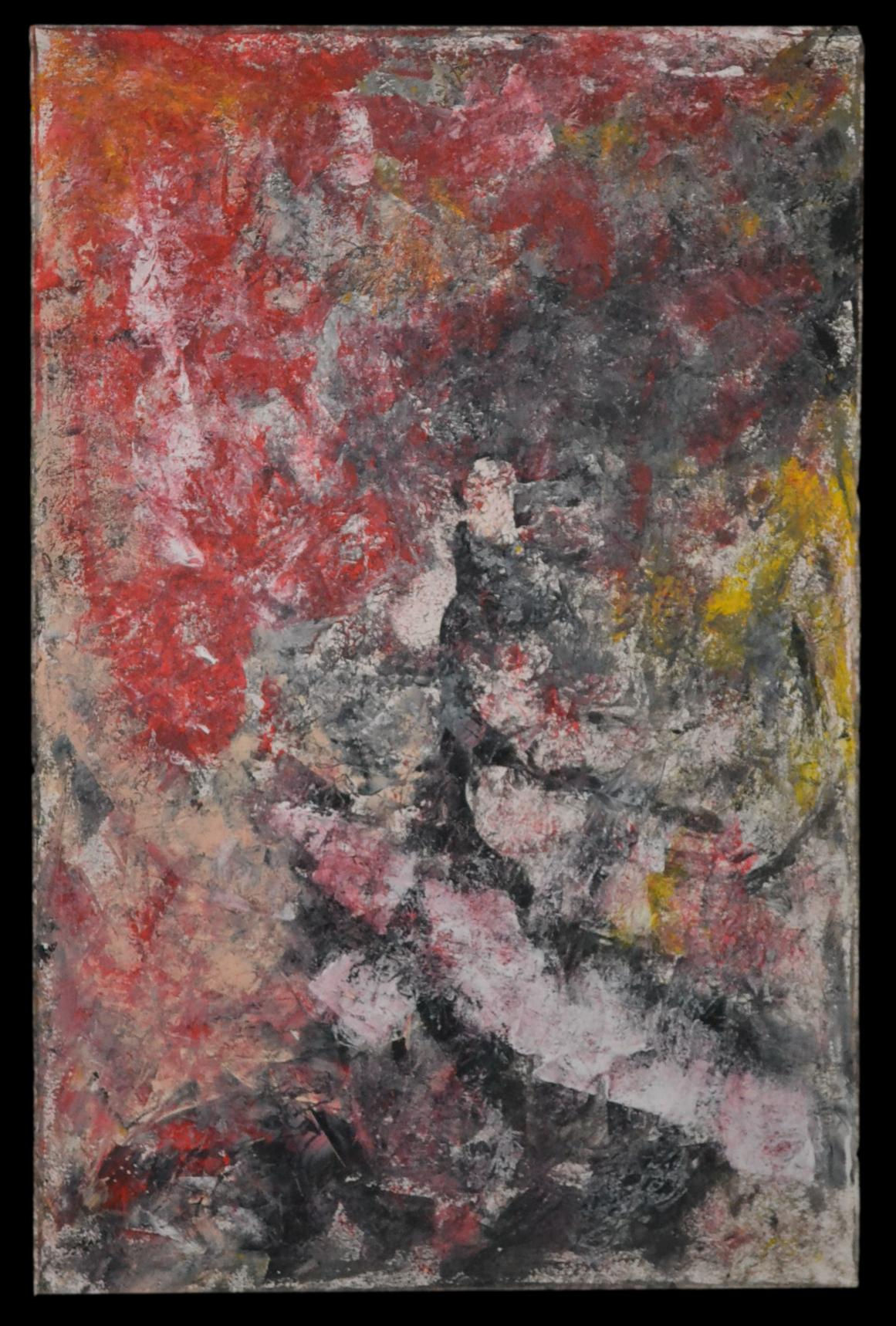 Erwin STEINBACH " L' arbre rouge " 115 x 75 cm