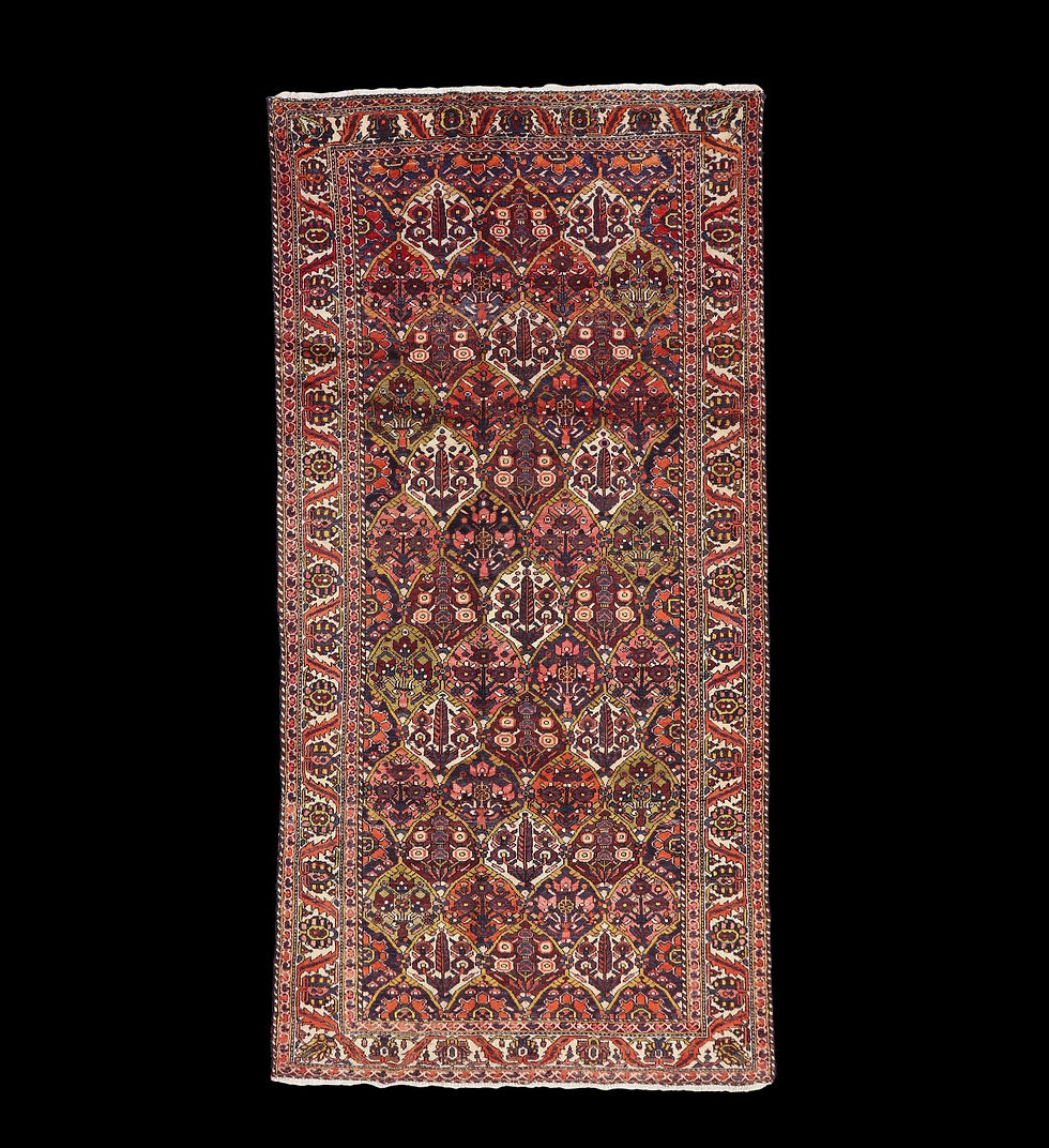 Bakhtiar, Persan, 150 cm x 300 cm, laine nouée main en Iran