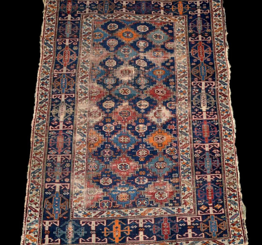 Tapis Tchétchène, Tchi tchi, 123 x 174 cm, laine, 1800 - 1850