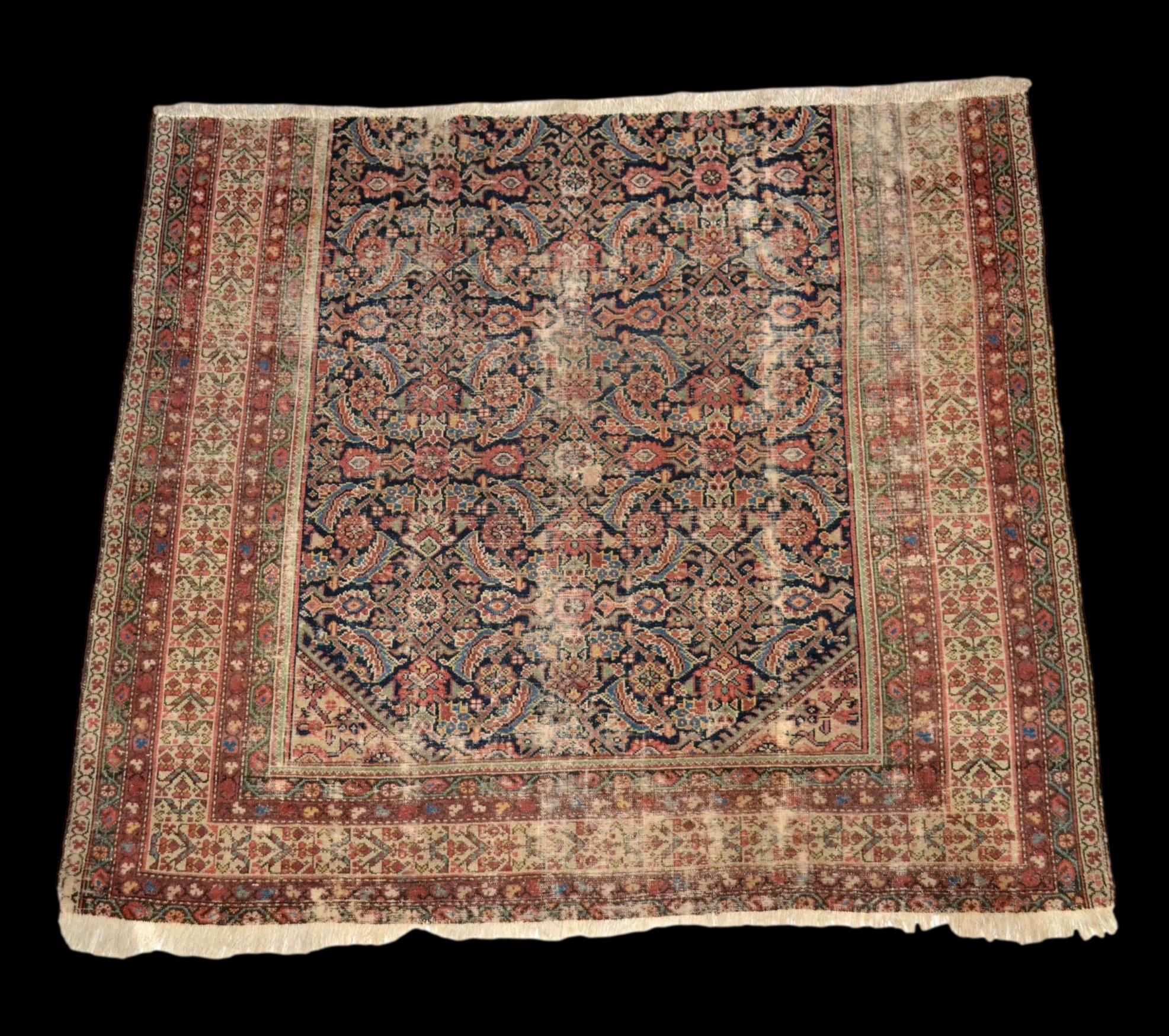 Ferahan ancien, rare fragment XVIIIème, 127 x 146 cm