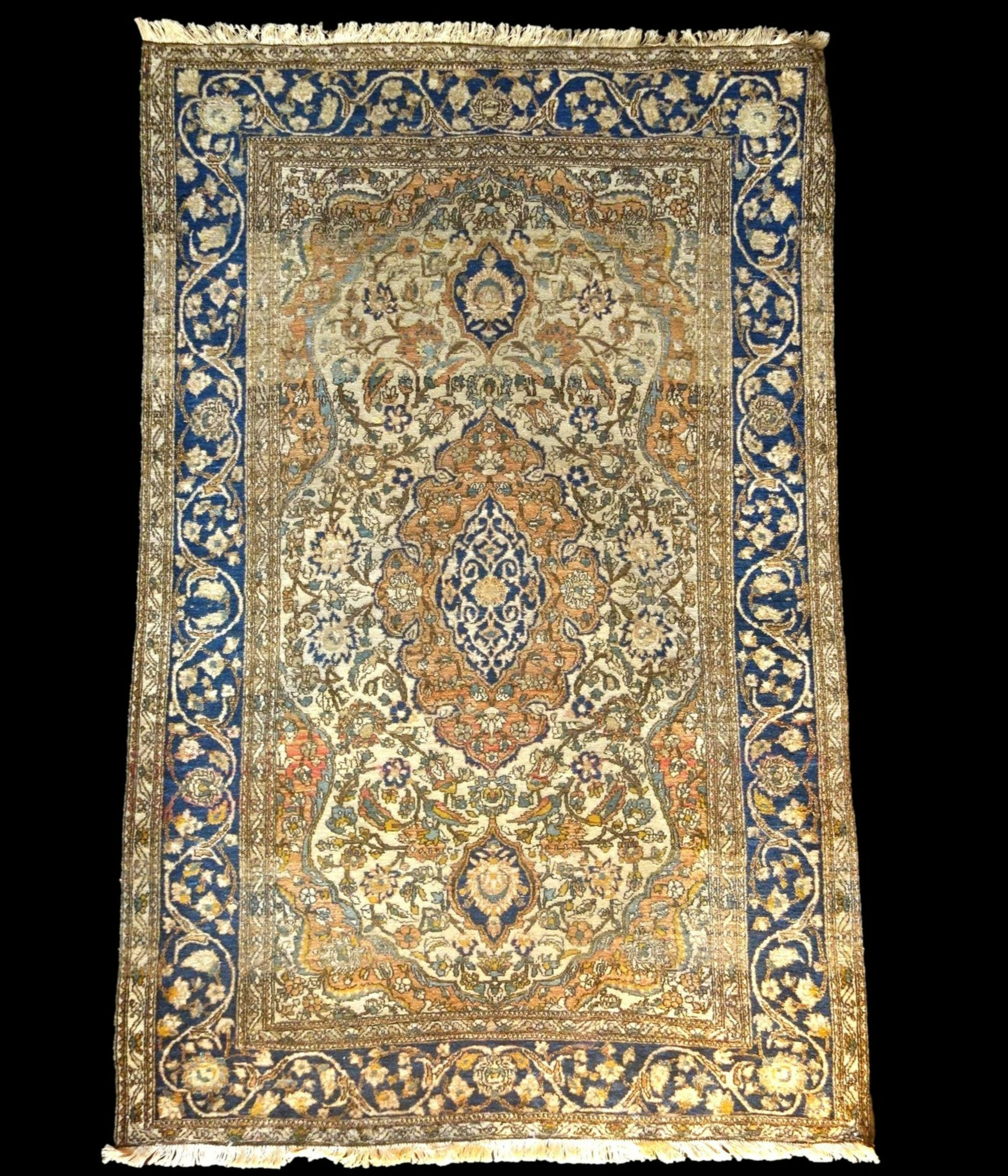 Tapis Ispahan, Iran, Perse, XXème vers 1920, 133 x 208 cm
