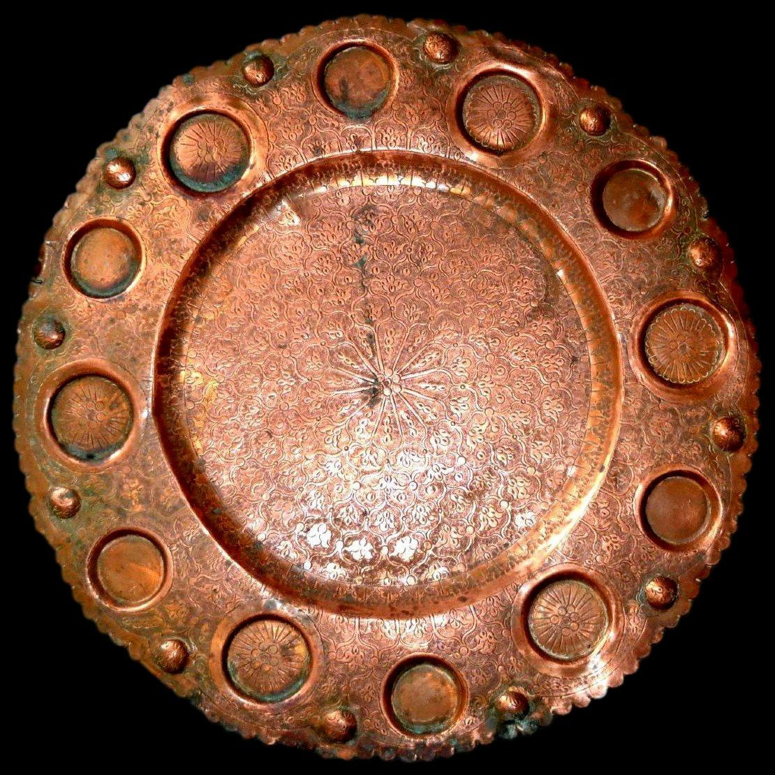 Plateau à thé ou kawa, Art Ottoman du XIXème