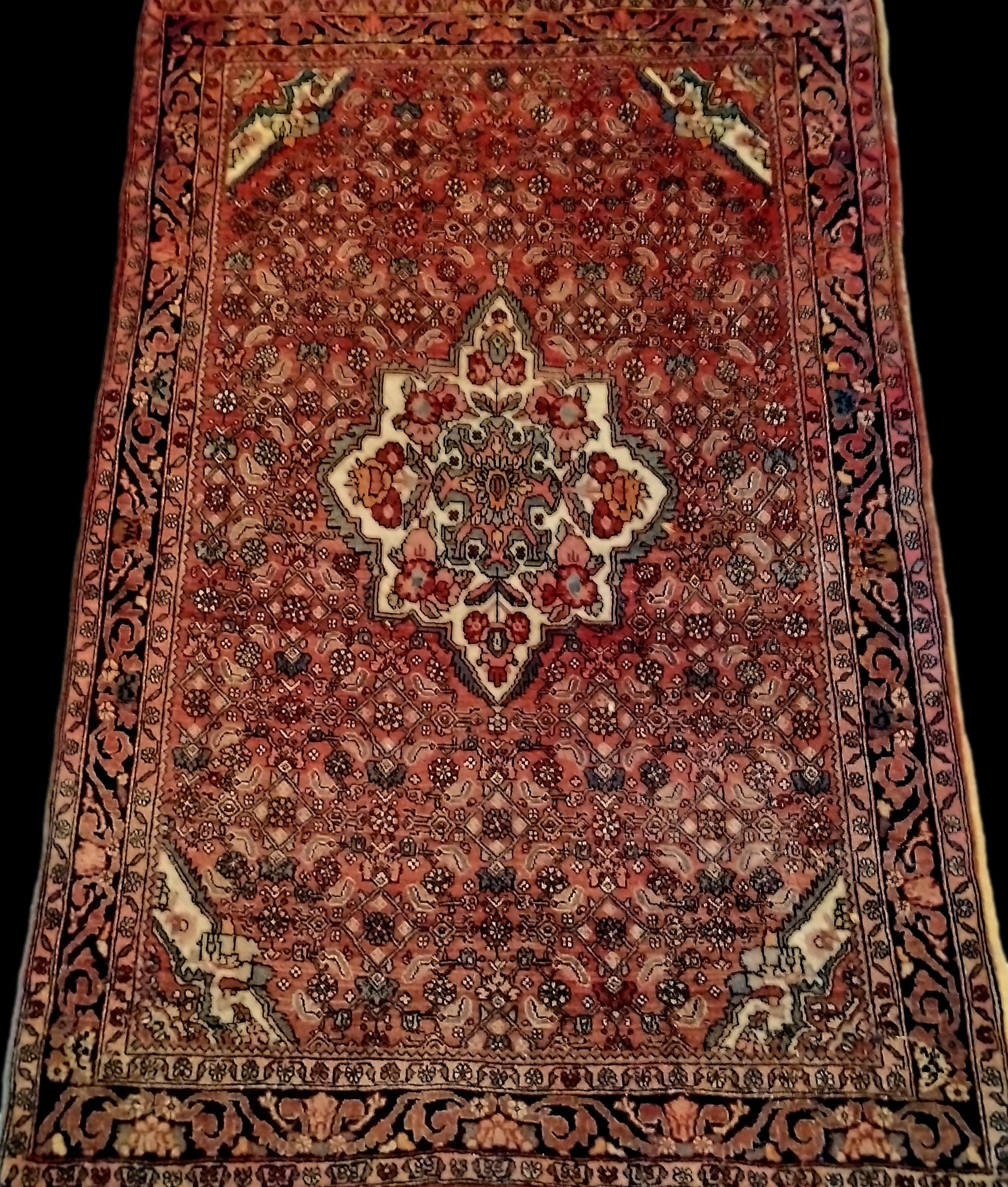 Tapis Sarough, 108 x 166 cm, laine nouée main, 1900-1920
