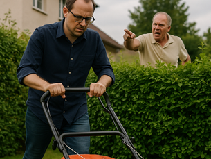 „Muss mein Nachbar den Rasen wirklich alle drei Tage mähen?“ – Gartengeräten, Regeln & gute Nerven