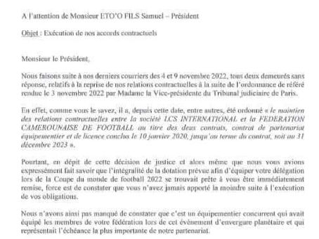 Coq Sportif VS FECAFOOT - The aftermath of a broken relationship