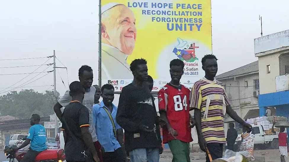 Pope and archbishop on historic peace mission to South Sudan