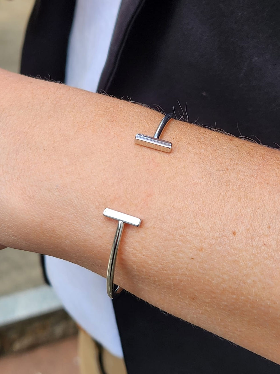 Miniatura: Bracelete T Ródio