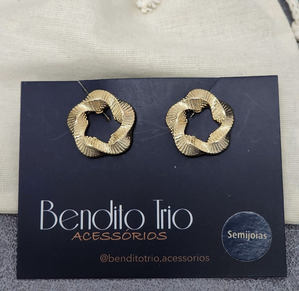 Miniatura: Brinco Flor Malha