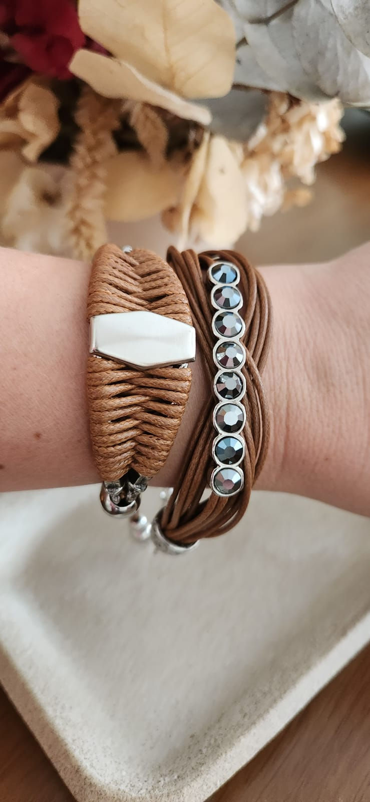 Miniatura: Pulseira Ondas Marrom