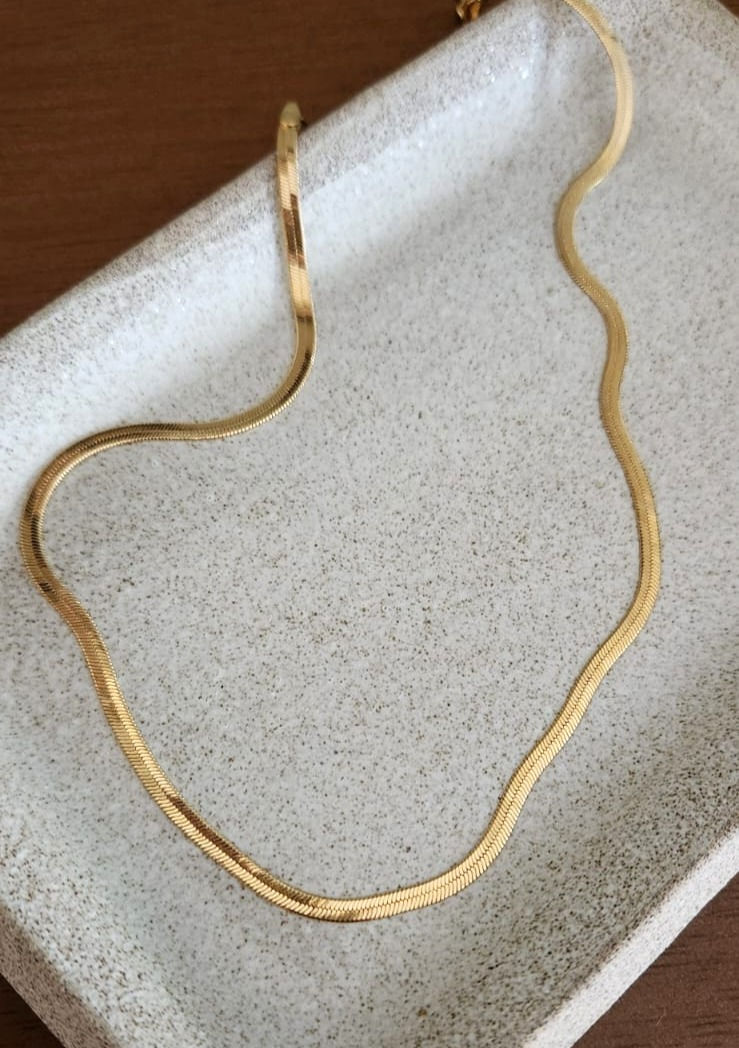 Miniatura: Choker Fita Dourada