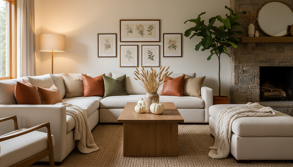How to Transition Home and Office Spaces from Summer to Fall with Cozy Budget Friendly Style